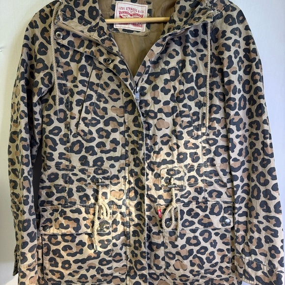 Levi's Brown and Black leopard Patterned Jacket NWOT - Picture 1 of 9